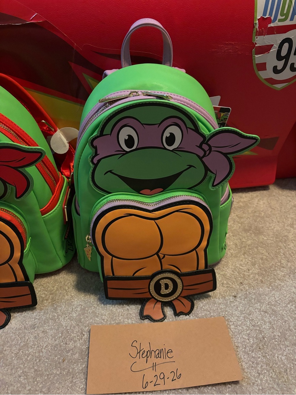 Loungefly Teenage Mutant Ninja Turtles Donatello Mini Backpack - Green & Purple